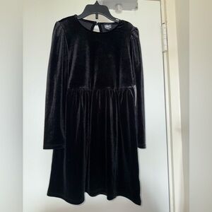 INC International Concepts Kids Black Velvet Dress size 6x NWT